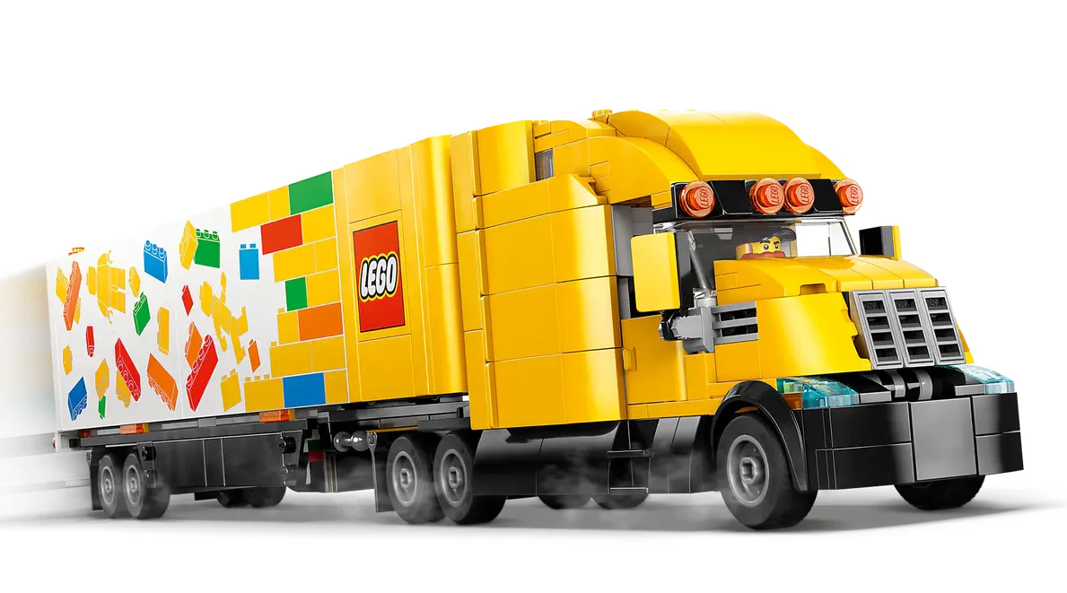 LEGO City Yellow Delivery Truck - Image 3