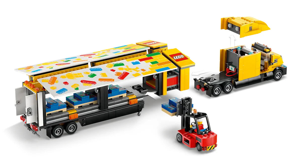 LEGO City Yellow Delivery Truck - Image 4