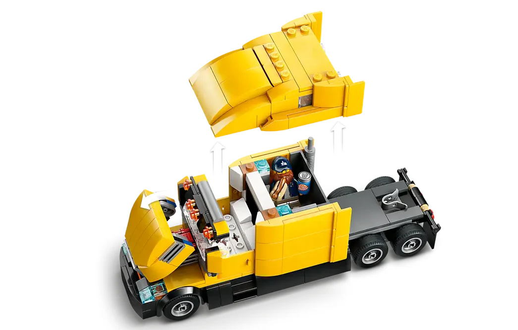 LEGO City Yellow Delivery Truck - Image 5