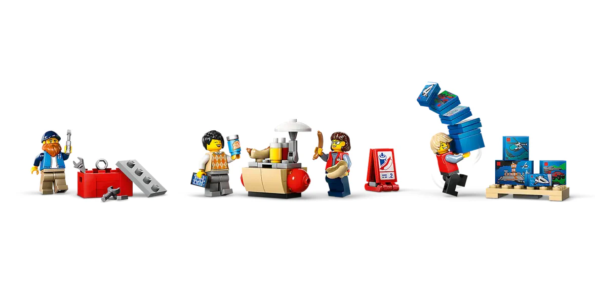 LEGO City Yellow Delivery Truck - Image 6