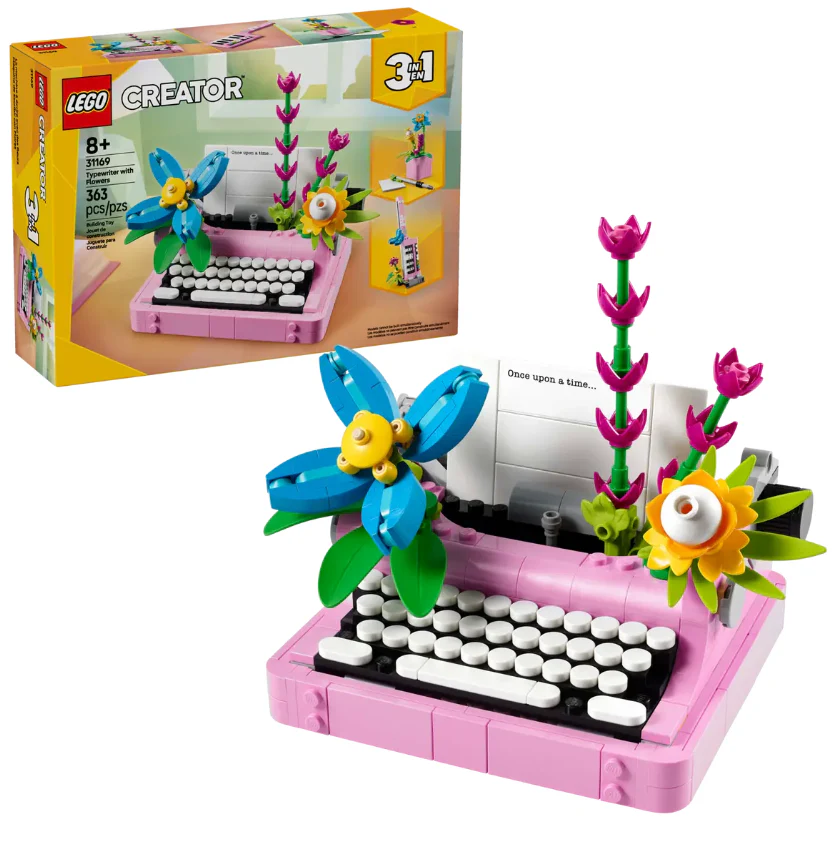 Typewriter with Flowers 3-in-1 - Image 2